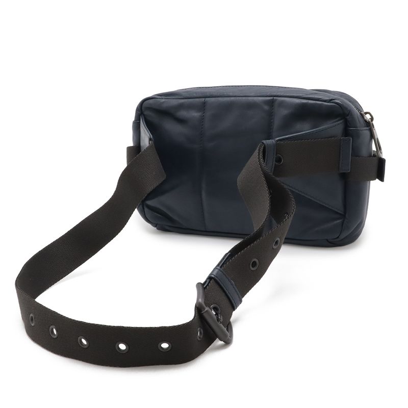Bottega Veneta Intrecciato Belt Bag Hip Leather Navy