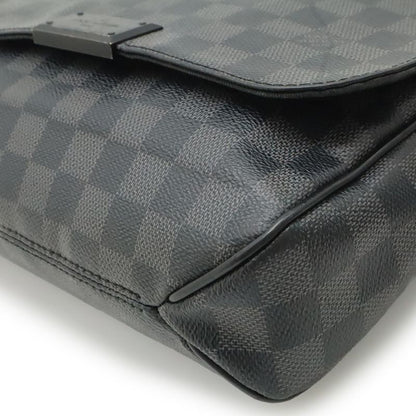 Louis Vuitton Damier Graphite District PM Shoulder Bag Black Gray