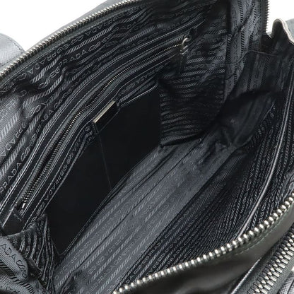 Prada Triangle Logo Business Briefcase 2-Way Shoulder Bag Nylon Nero Black