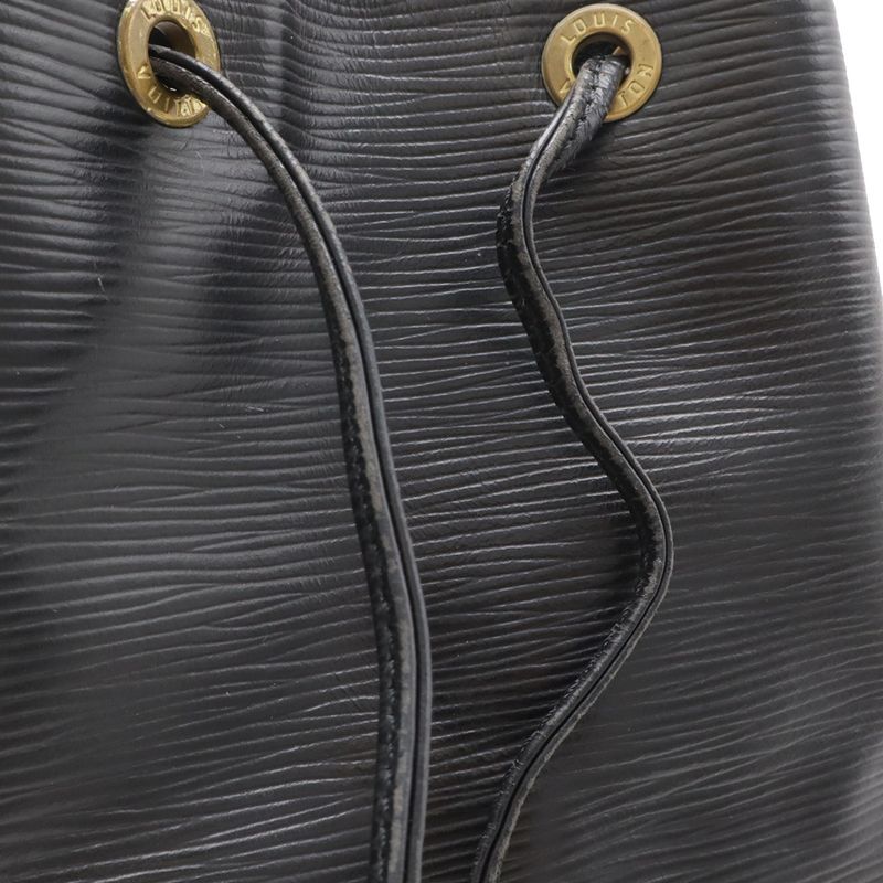 Louis Vuitton Epi Noe Shoulder Bag Semi Drawstring Noir Black