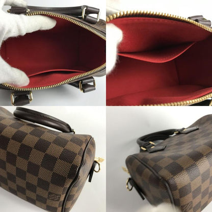 Louis Vuitton Shoulder Bag Damier Ebene Speedy Bandouliere 20 Brown
