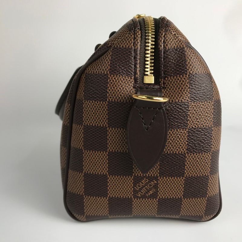 Louis Vuitton Shoulder Bag Damier Ebene Speedy Bandouliere 20 Brown