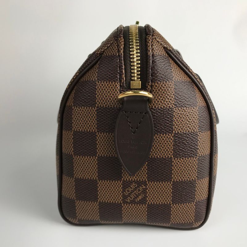 Louis Vuitton Shoulder Bag Damier Ebene Speedy Bandouliere 20 Brown