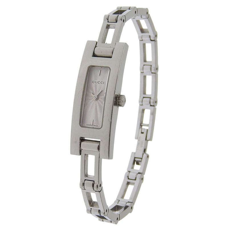 Gucci Stainless Steel Quartz Analog Display Silver Dial Watch