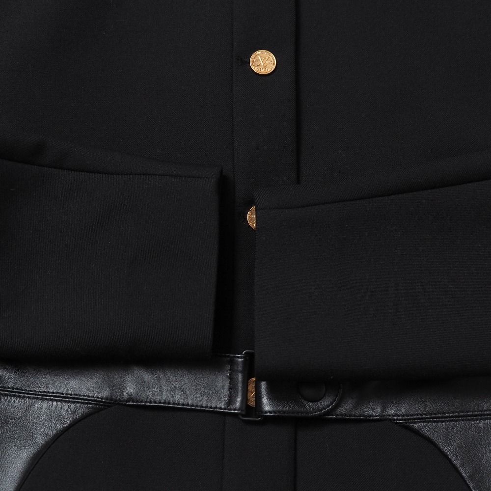 Louis Vuitton Boxy Jacket 38 Lamb Leather Trim Belt Gold Button — view 4