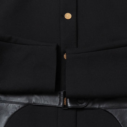 Louis Vuitton Boxy Jacket 38 Lamb Leather Trim Belt Gold Button — view 4