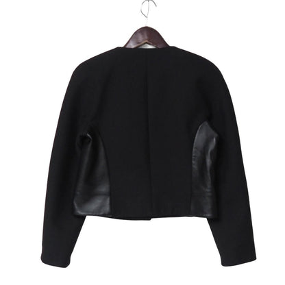 Louis Vuitton Boxy Jacket 38 Lamb Leather Trim Belt Gold Button — view 2