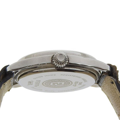 Fendi Orologi Stainless Steel Leather Quartz Analog Display Watch