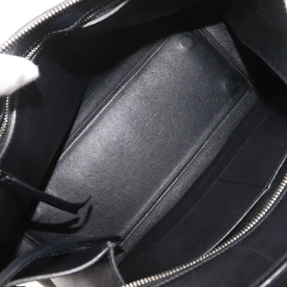 Celine Edge Bicolor Leather Black Beige Shoulder Bag