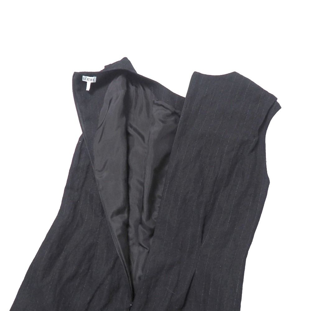 Loewe Dress 36 Striped Sleeveless Long — view 4