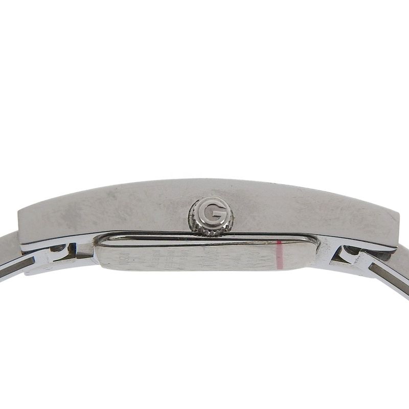 Gucci Stainless Steel Quartz Analog Display Black Dial Watch