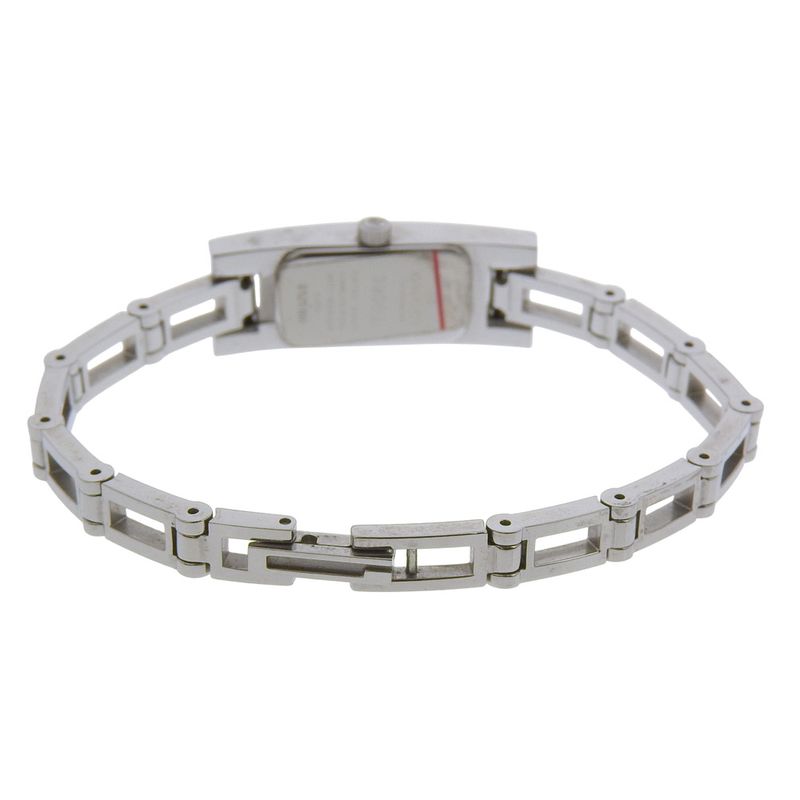 Gucci Stainless Steel Quartz Analog Display Black Dial Watch