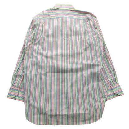 Dior Vintage Shirt Dress Long Sleeve Top Multi Stripe 39.5 [multi-condition Rank A