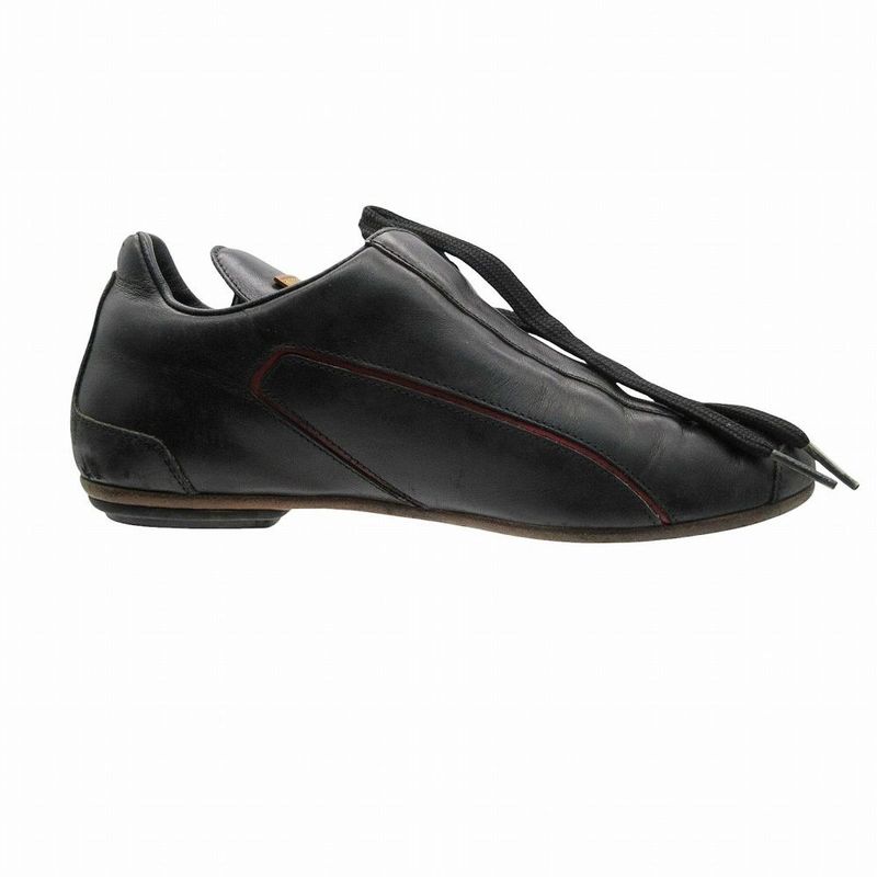 Louis Vuitton Black Leather Sneakers Shoes 35