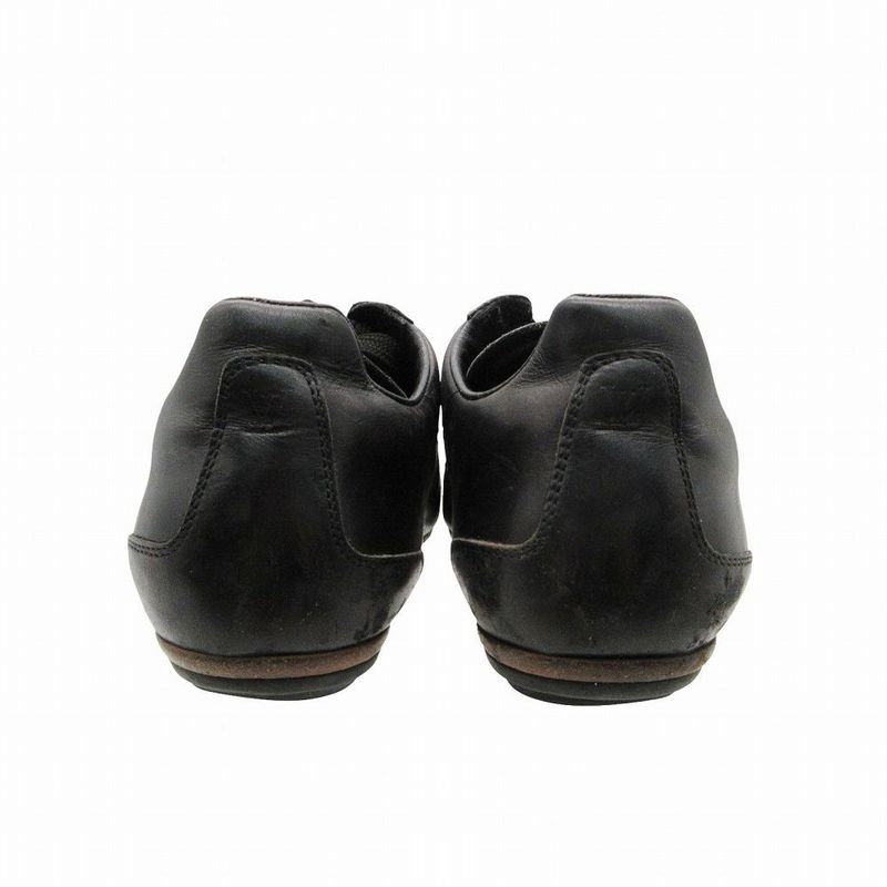 Louis Vuitton Black Leather Sneakers Shoes 35