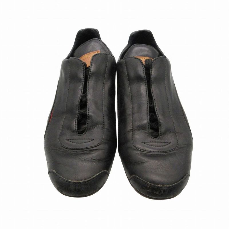 Louis Vuitton Black Leather Sneakers Shoes 35