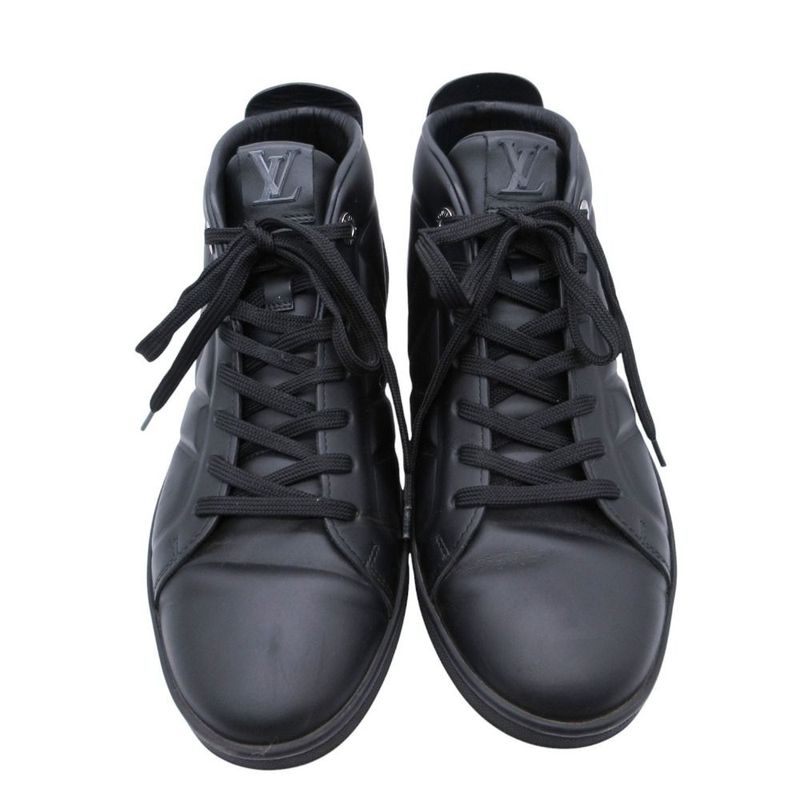 Louis Vuitton Leather Sneakers Shoes LV Logo Fuse Ledge