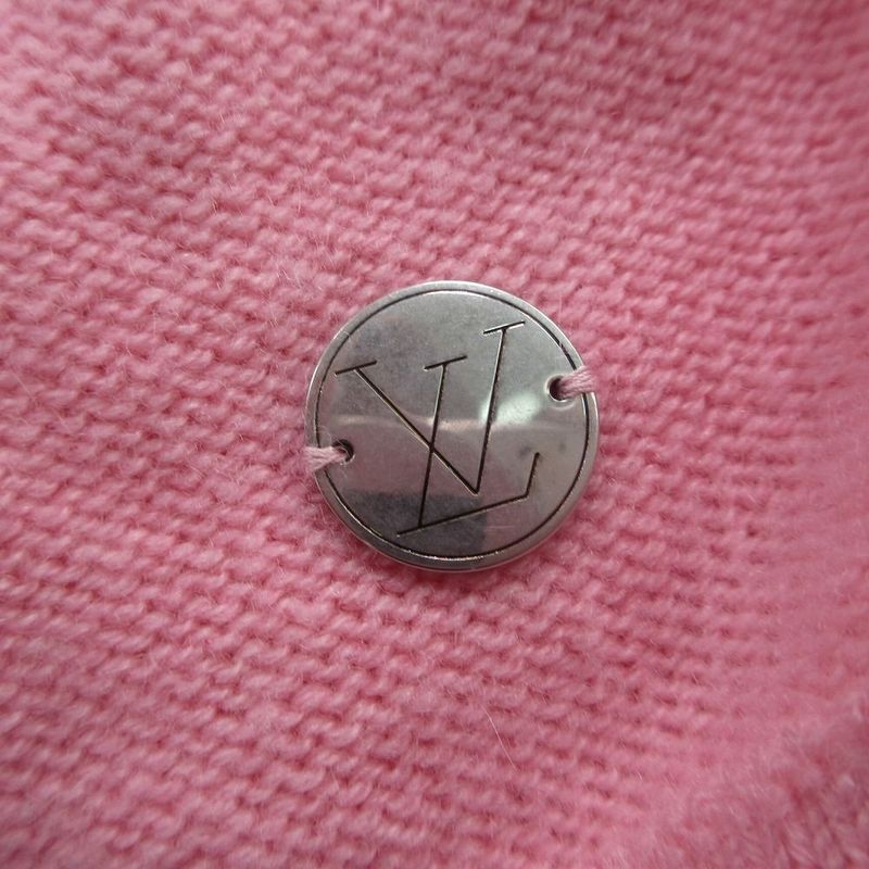 Louis Vuitton Cashmere Driver's Knit Jacket Pink XS