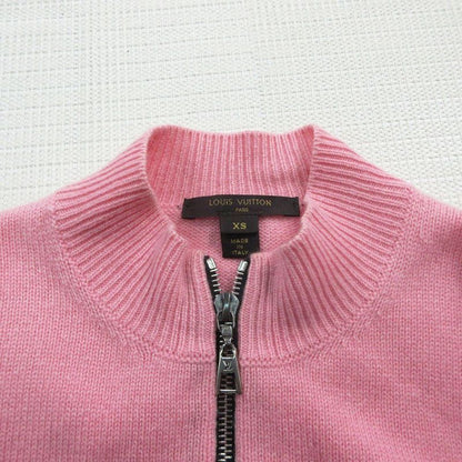 Louis Vuitton Cashmere Driver's Knit Jacket Pink XS