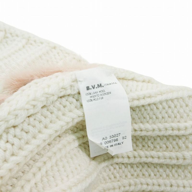 Versace Gianni Mink Knit Cardigan Top Long Sleeve White 40