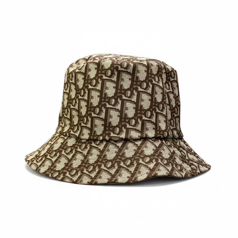 Dior C4 Leopard Trotter Reversible Bucket Hat 57 Hat Headgear