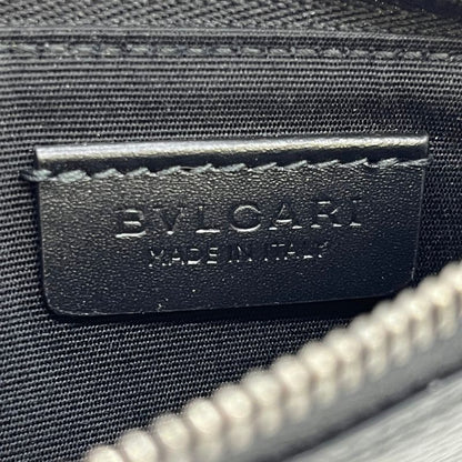Bvlgari Coin Case with Key Ring Serpenti Scaliermann Black