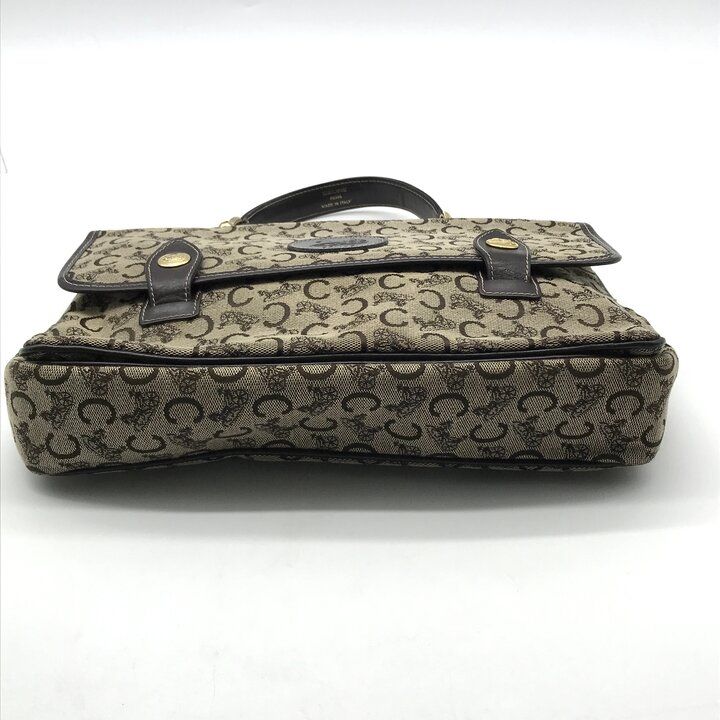 Celine C Macadam Canvas Hand Brown Purse