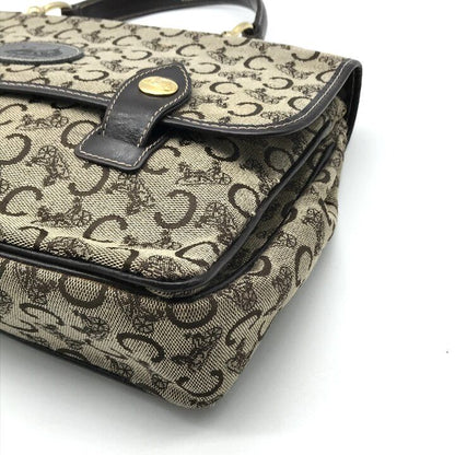 Celine C Macadam Canvas Hand Brown Purse