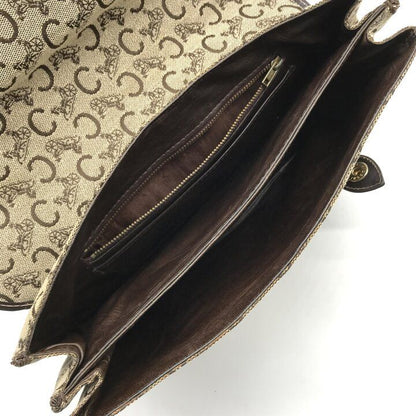 Celine C Macadam Canvas Hand Brown Purse