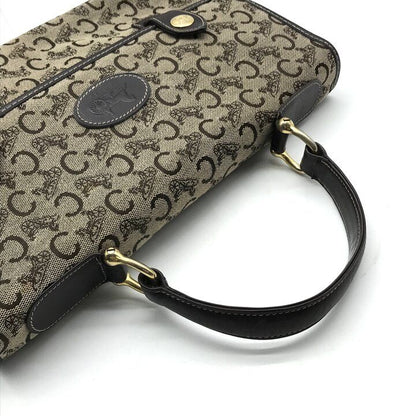 Celine C Macadam Canvas Hand Brown Purse