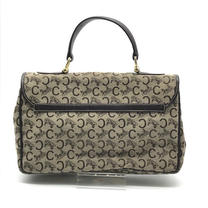 Celine C Macadam Canvas Hand Brown Purse