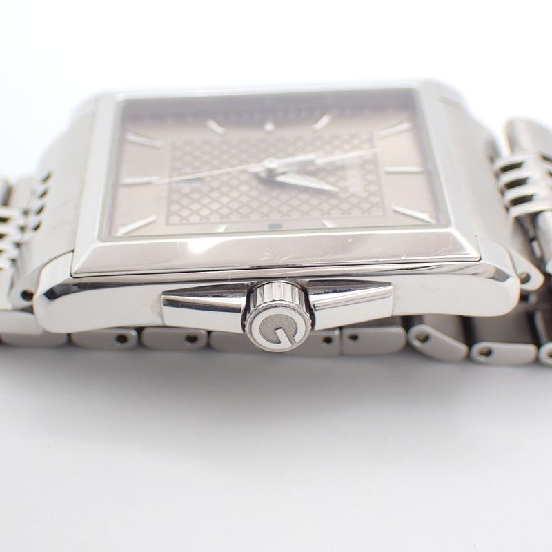 Gucci Timeless Rectangle Quartz Watch Brown Dial SS