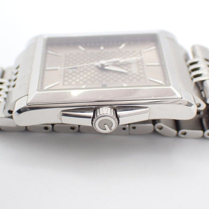 Gucci Timeless Rectangle Quartz Watch Brown Dial SS