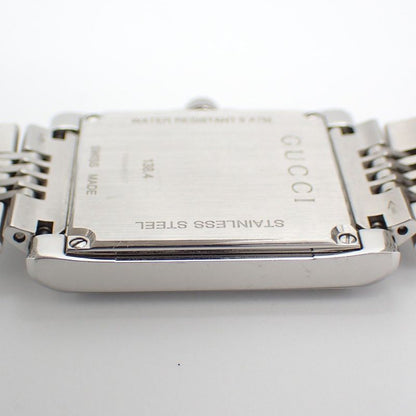 Gucci Timeless Rectangle Quartz Watch Brown Dial SS