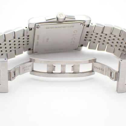 Gucci Timeless Rectangle Quartz Watch Brown Dial SS