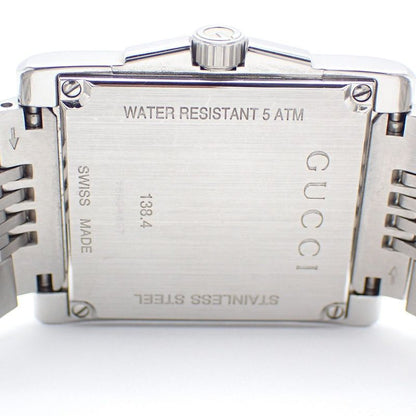 Gucci Timeless Rectangle Quartz Watch Brown Dial SS