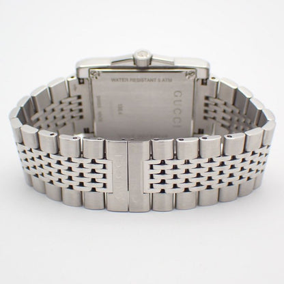 Gucci Timeless Rectangle Quartz Watch Brown Dial SS