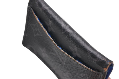 Louis Vuitton Monogram Eclipse Pocket Organizer Card Case Black Blue Leather — view 7