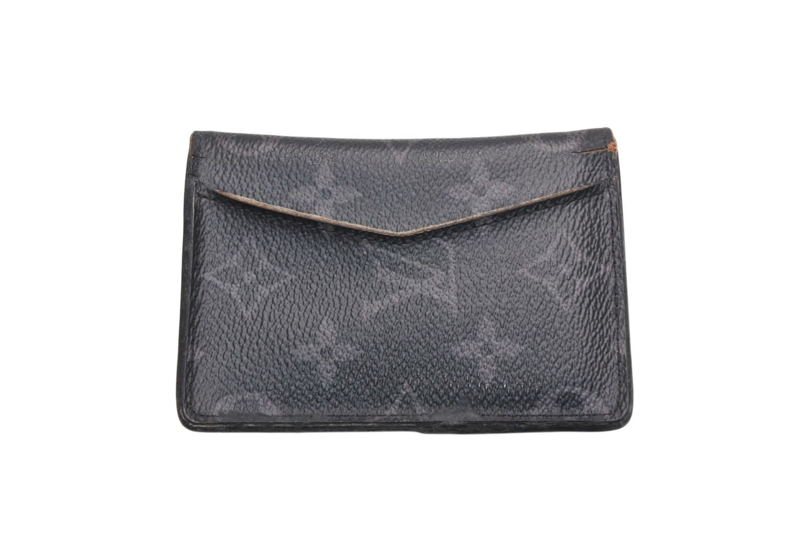 Louis Vuitton Monogram Eclipse Pocket Organizer Card Case Black Blue Leather — view 2