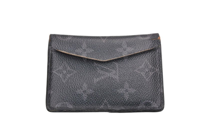 Louis Vuitton Monogram Eclipse Pocket Organizer Card Case Black Blue Leather — view 2