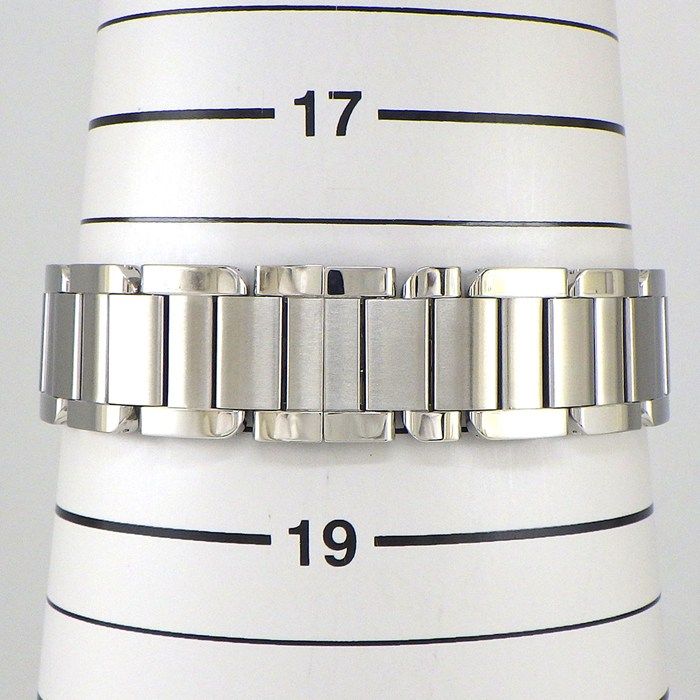Cartier Watch Tank Aggress MM Rectangular Roman Index Diamond Bezel