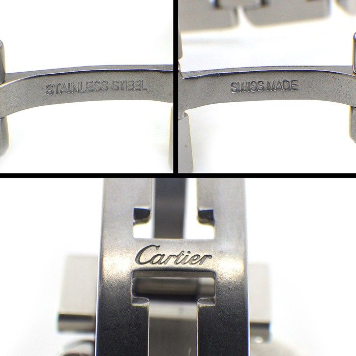Cartier Watch Tank Aggress MM Rectangular Roman Index Diamond Bezel