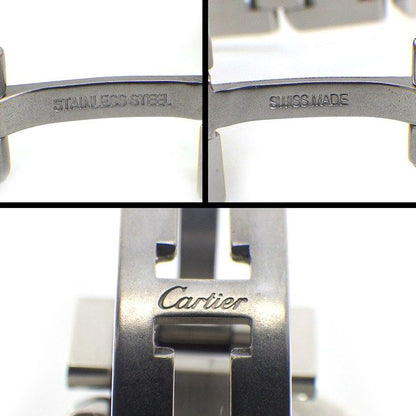 Cartier Watch Tank Aggress MM Rectangular Roman Index Diamond Bezel