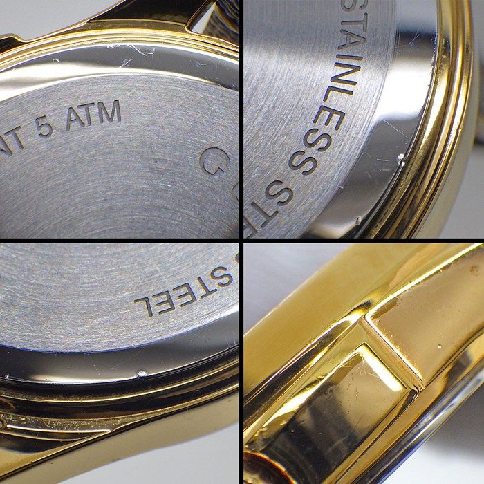 Gucci Watch Timeless 126.4 Eye Motif Beige Brown GG Supreme Dial SS
