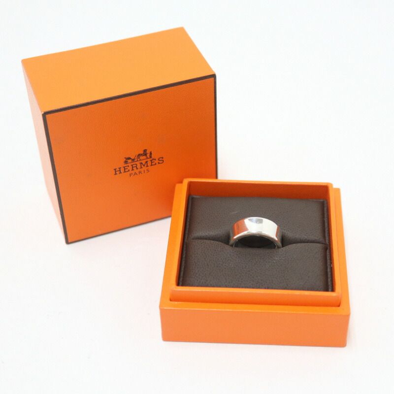 Hermes Eclipse Ribbon Ring 48 :silver