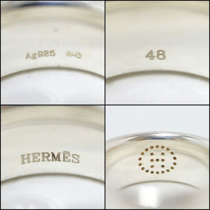 Hermes Eclipse Ribbon Ring 48 :silver