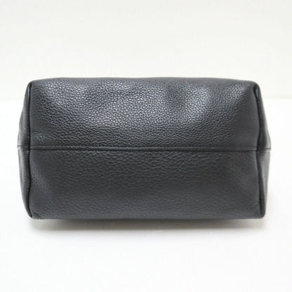 Prada 2-Way Shoulder Bag Leather Black Gold