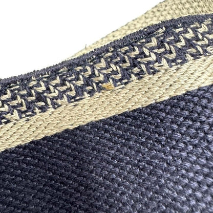 Dior Cdior Shoulder Strap Logo Embroidery Canvas Leather Navy
