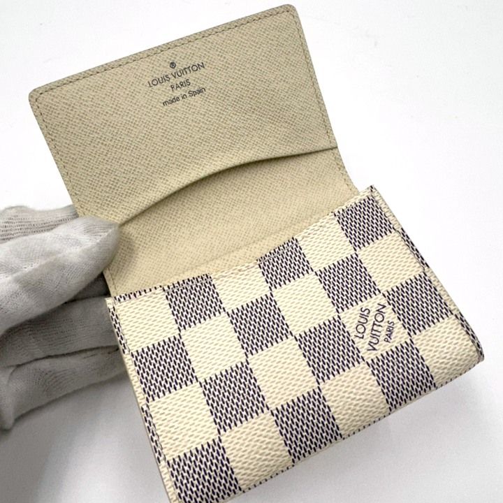 Louis Vuitton Carte de Visit Card Case Damier Azur :azur