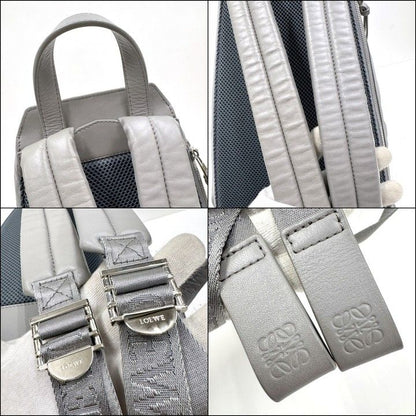 Loewe Convertible Backpack Small Nylon Calf Gray